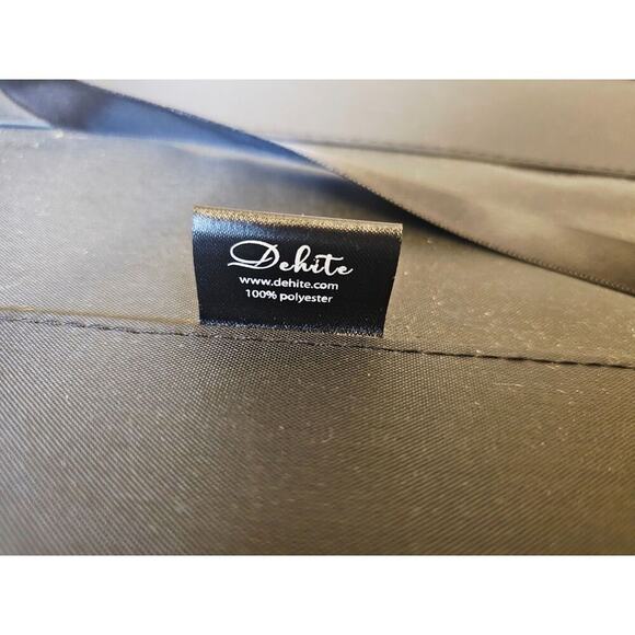 Dehite White Bible Storage Organizer Tote Bag Colorblock Pattern & Gold Charm - Picture 11 of 12